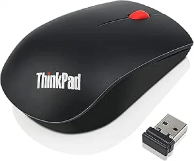 Lenovo ThinkPad Essential Wireless Mouse - Souris - laser - 3 boutons - sans fil - 2.4 GHz - récepteur sans fil USB