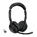 Jabra Evolve2 55 Casque Sans fil Arceau Bureau/Centre d'appels USB Type-C Bluetooth Socle de chargement